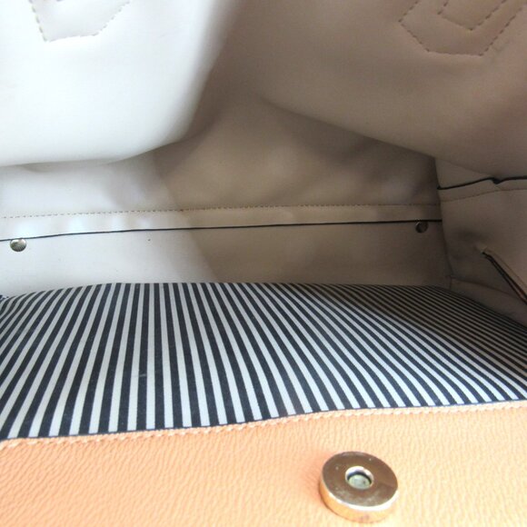 Seven Days Lifestyles & Dreams Brown Vegan Double Handled Handbag 9 1/2"X13" - Picture 5 of 9